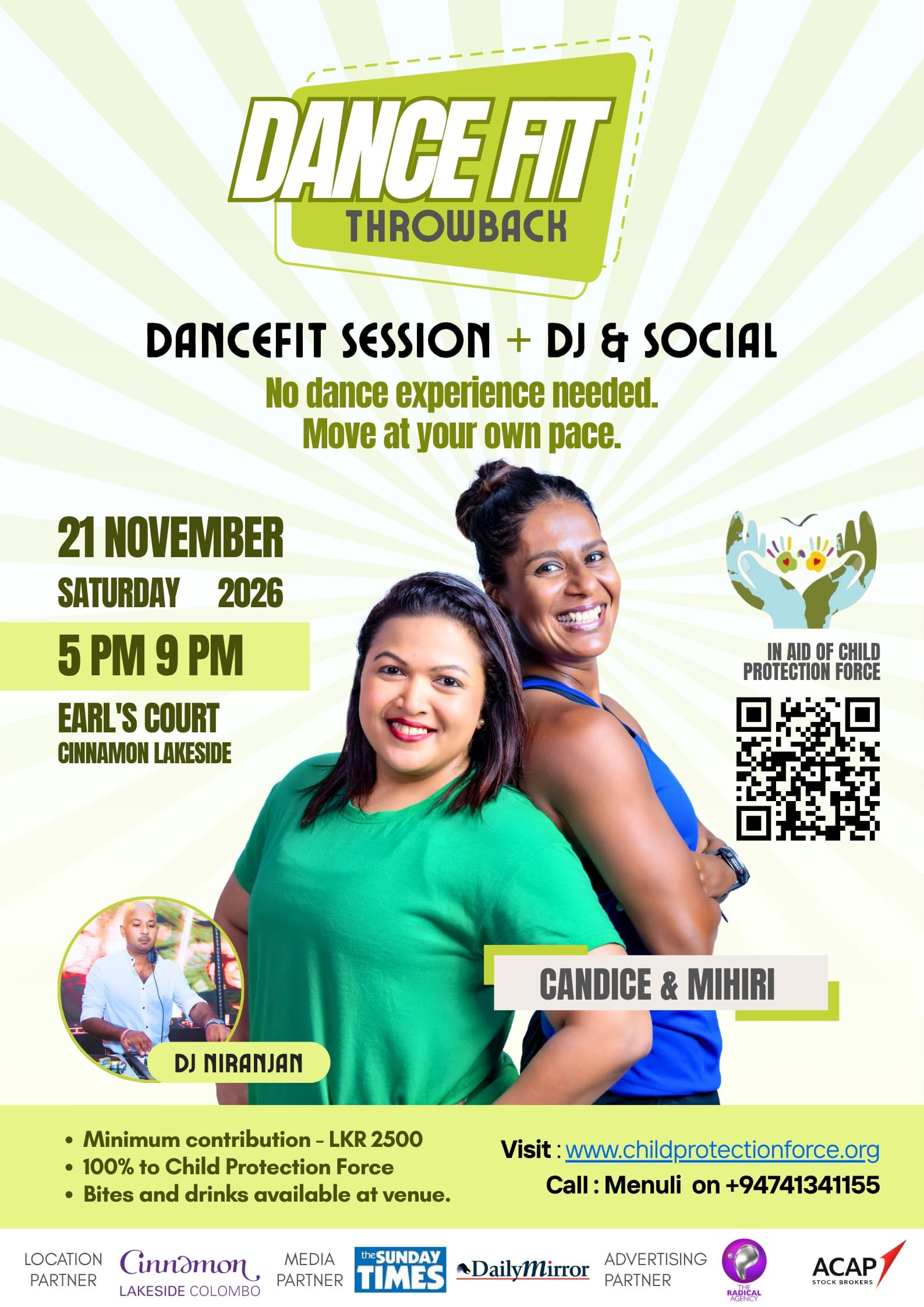 Dance Fit Throwback: DanceFit session + DJ & social, 21 November 2026 at Earl's Court, Cinnamon Lakeside